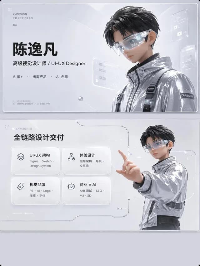 业务周报演示文稿模板效果参考